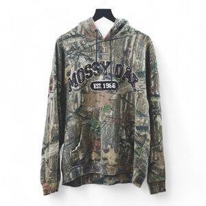Mossy Oak camo hoodie in green and brown #camo